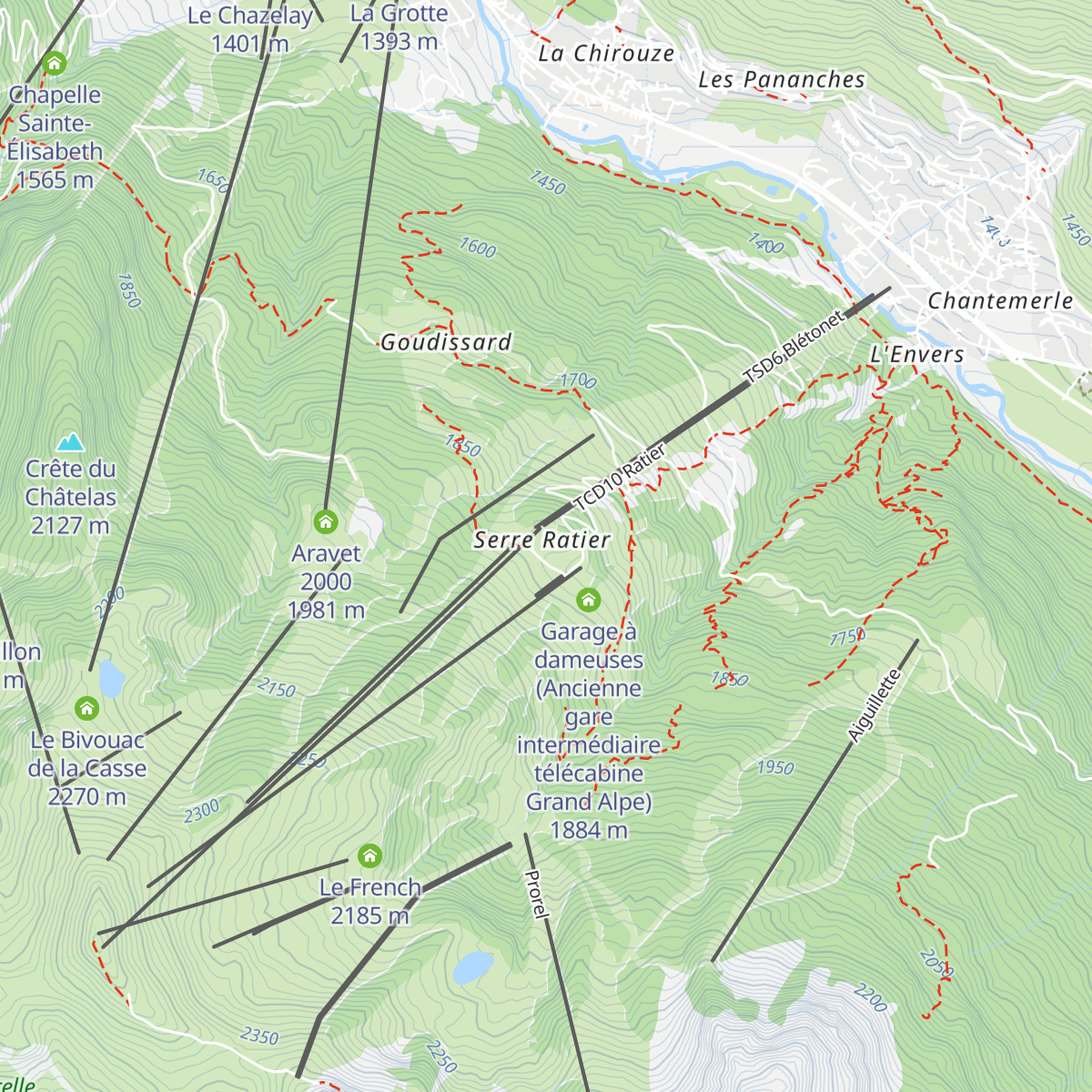 Le Relais de Ratier map