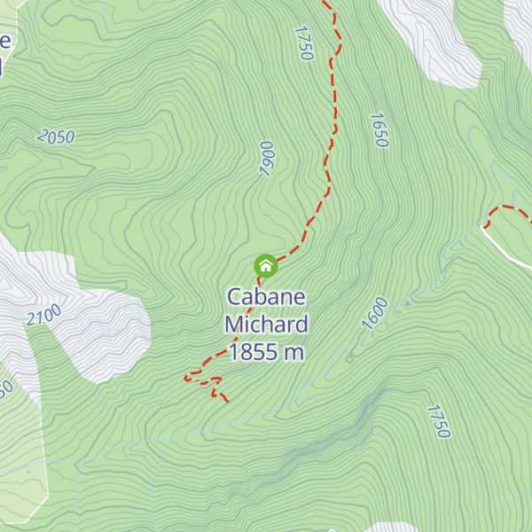 Map of Cabane Michard