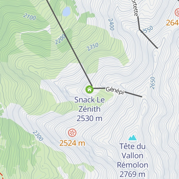 Map of Snack Le Zénith