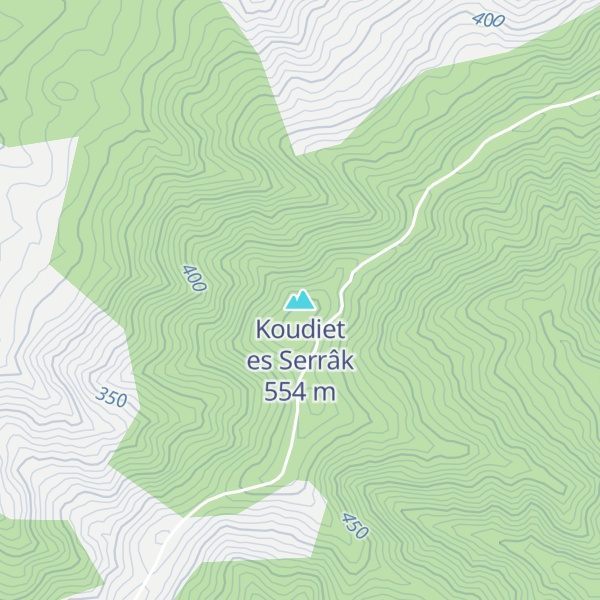Map of Koudiet es Serrâk