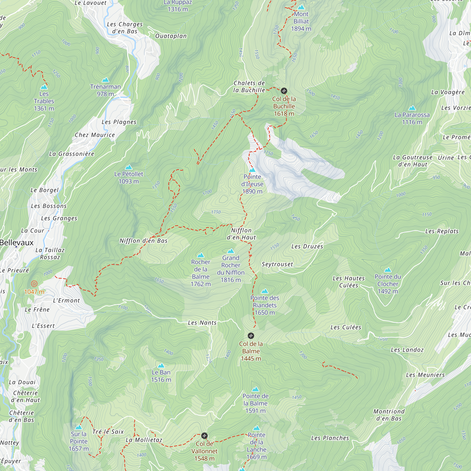 Refuge de Nifflon d'en Haut map