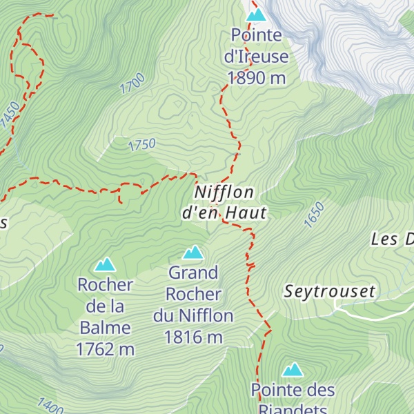 Map of Refuge de Nifflon d'en Haut