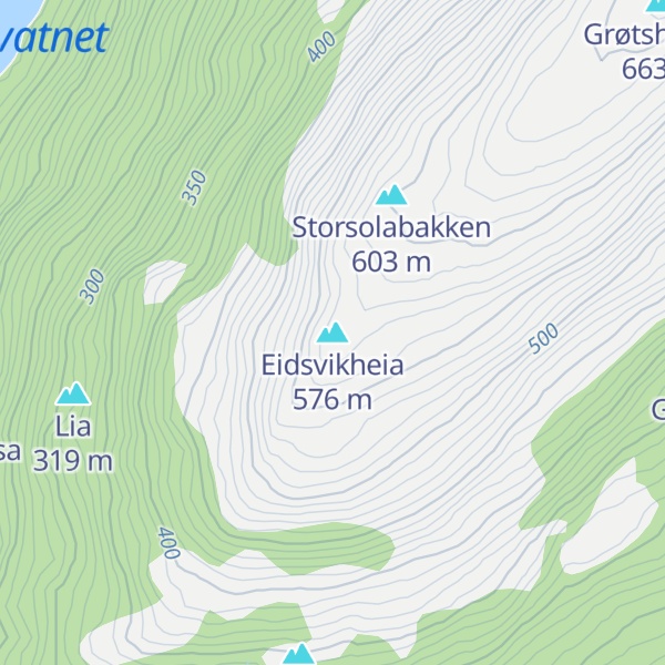 Map of Eidsvikheia