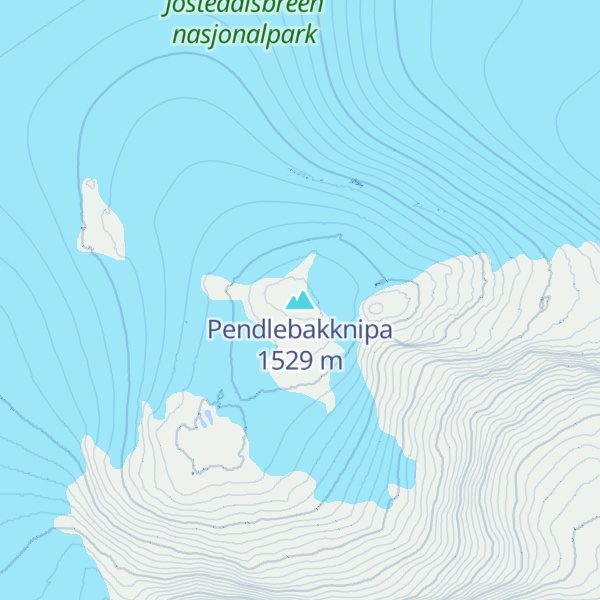 Map of Pendlebakknipa