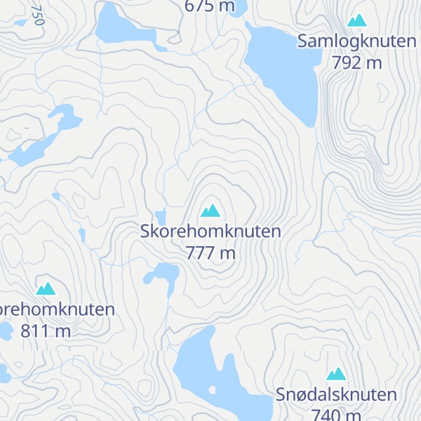 Map of Skorehomknuten