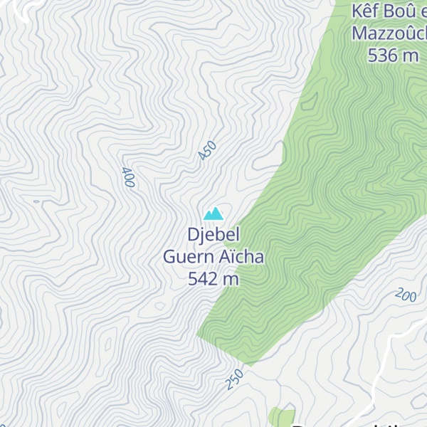 Map of Djebel Guern Aïcha