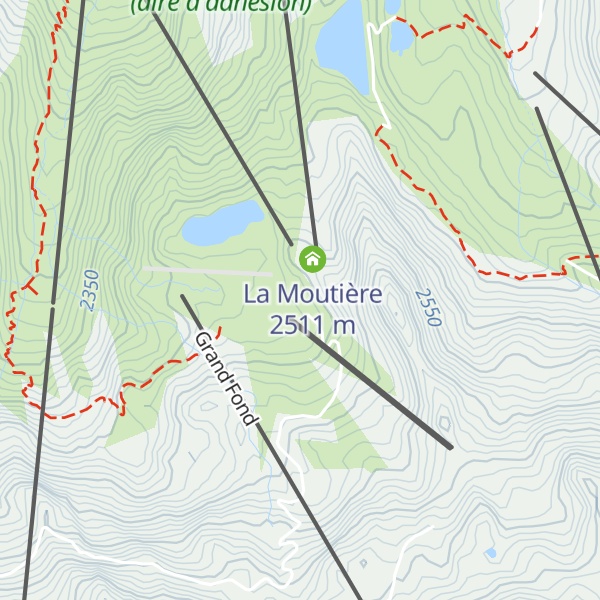 Map of Chalet La Moutiere