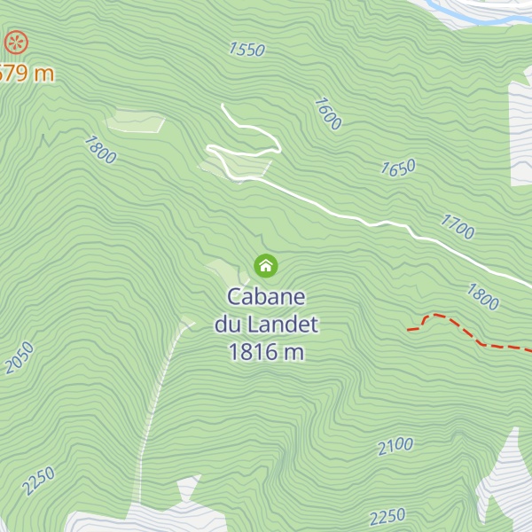 Map of Cabane du Landet