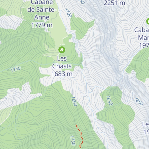 Map of Cabane du Duc