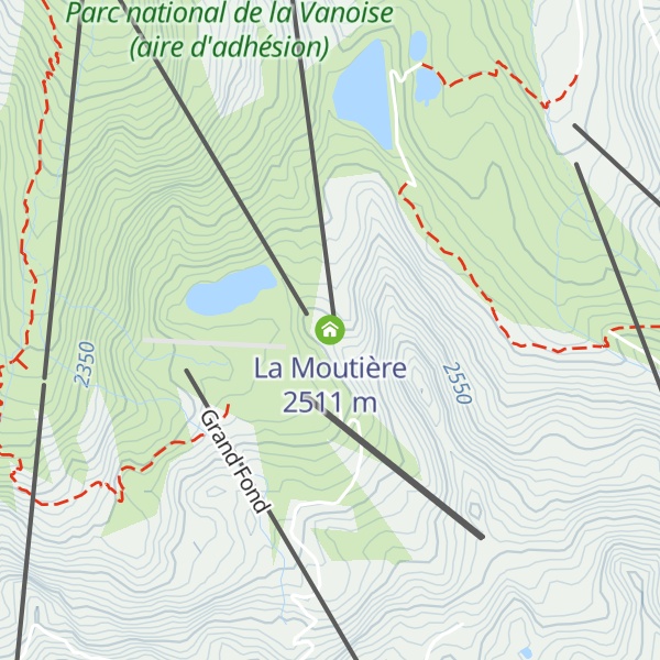Map of La Moutière