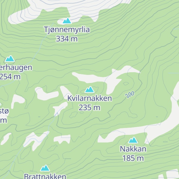 Map of Kvilarnakken