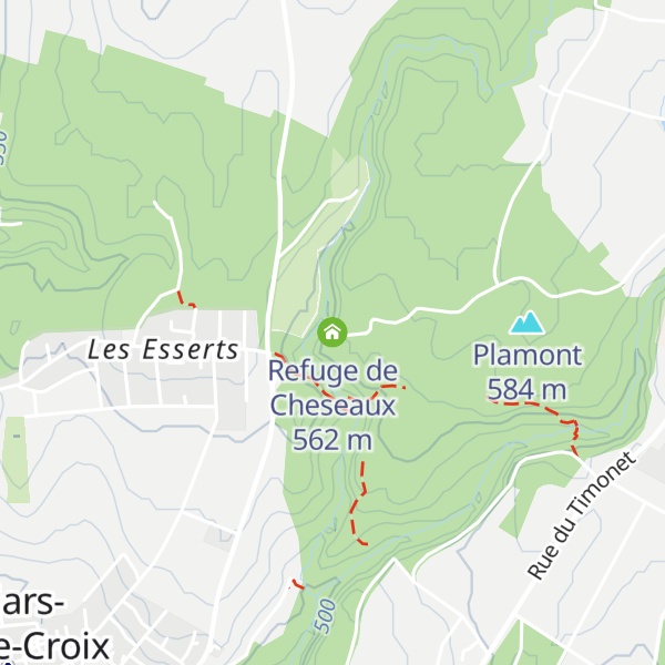 Map of Refuge de Cheseaux