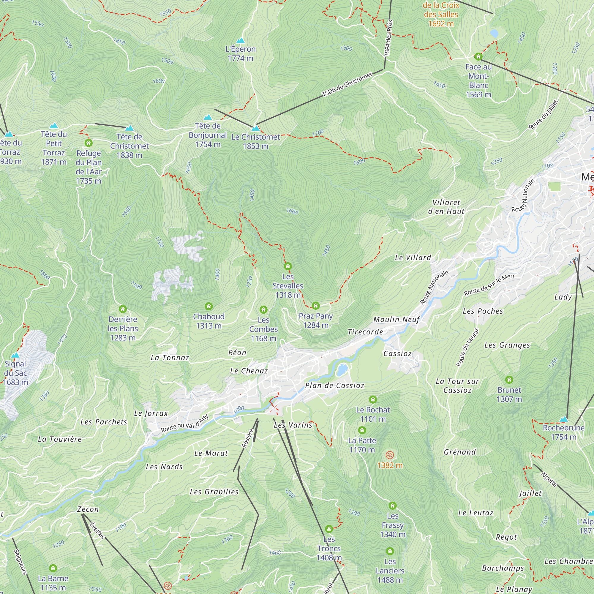 Les Colombes map