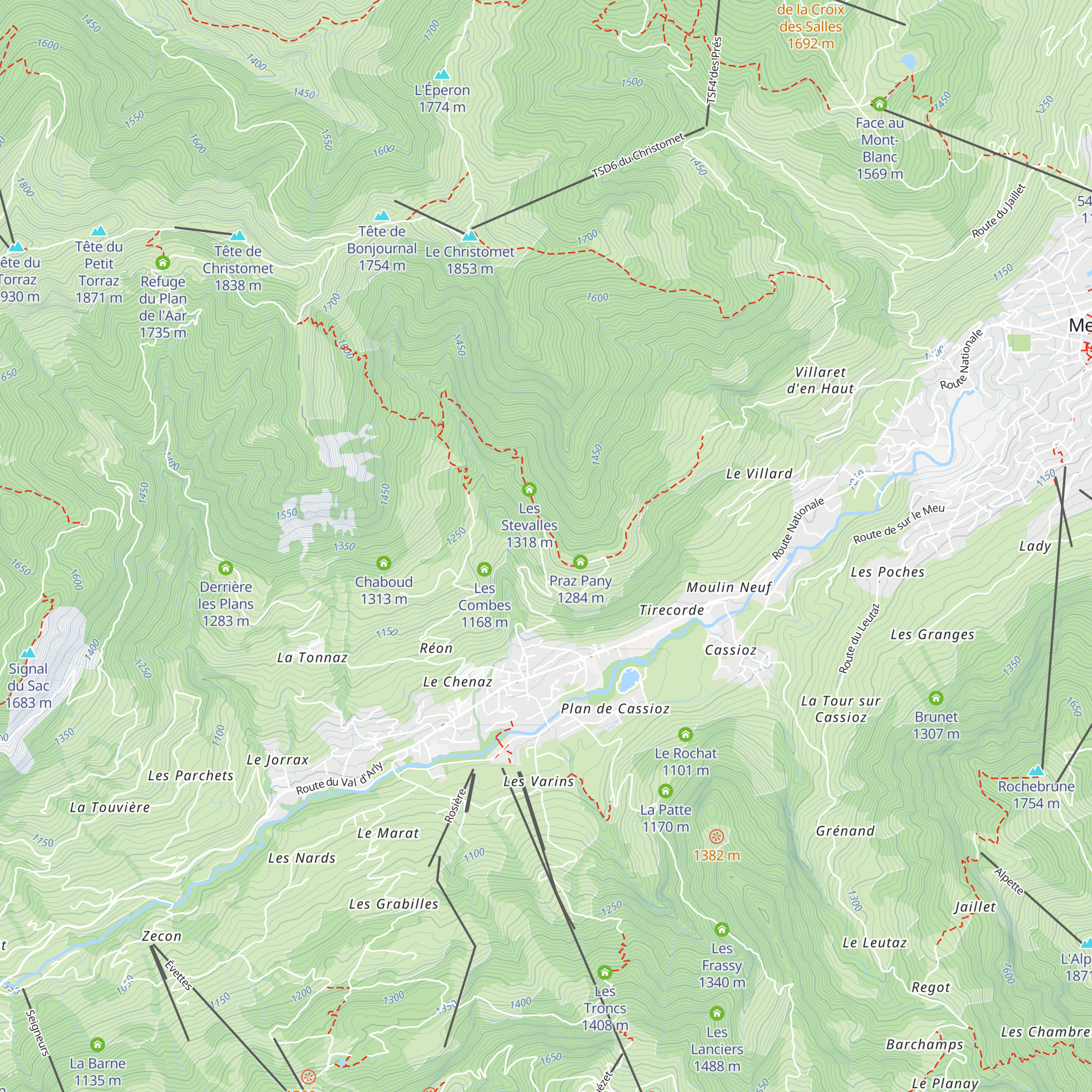 Les Colombes map