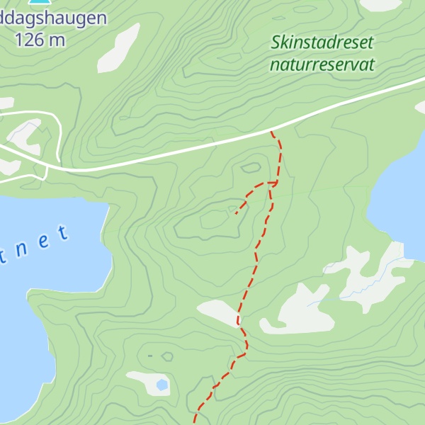Map of Brøthaugane