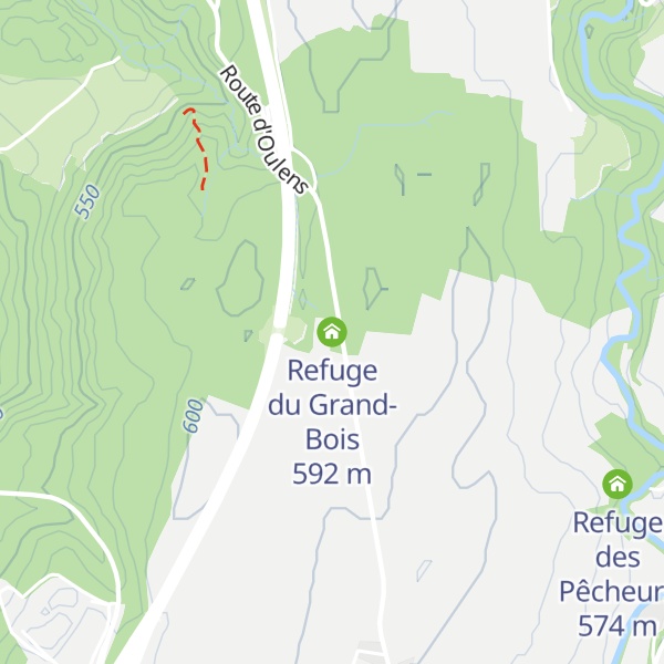 Map of Refuge du Grand-Bois