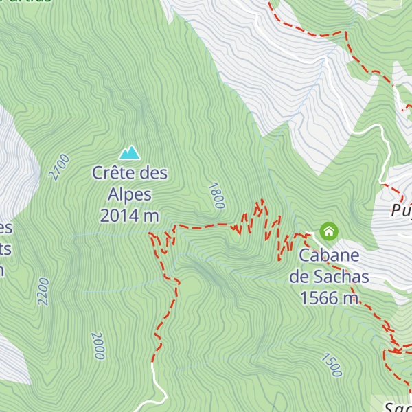 Map of Rocher de Roure