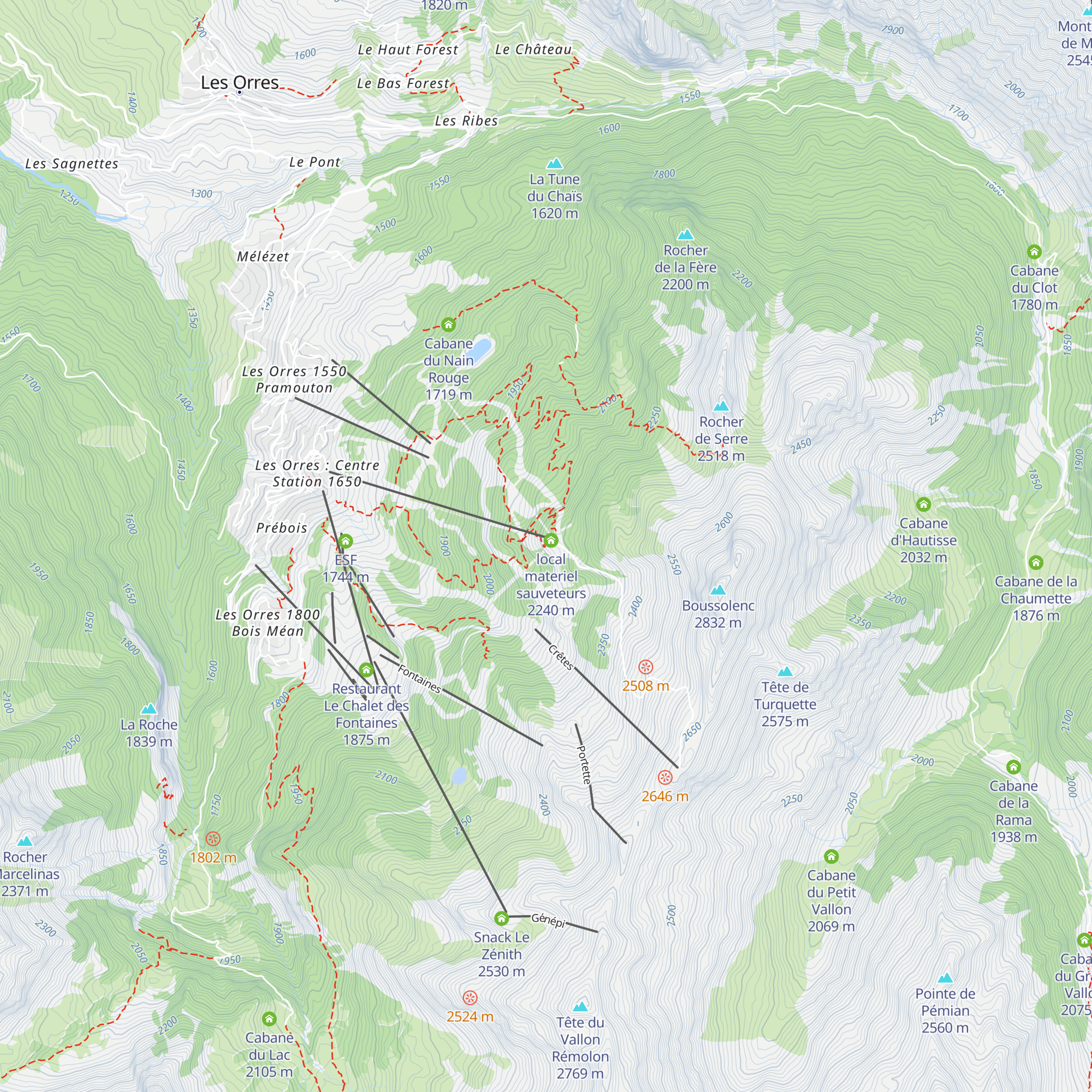 Speedline map