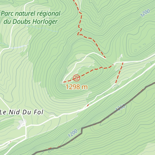 Map of Mont Châteleu