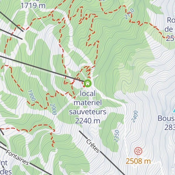 Map of Le Pic Vert