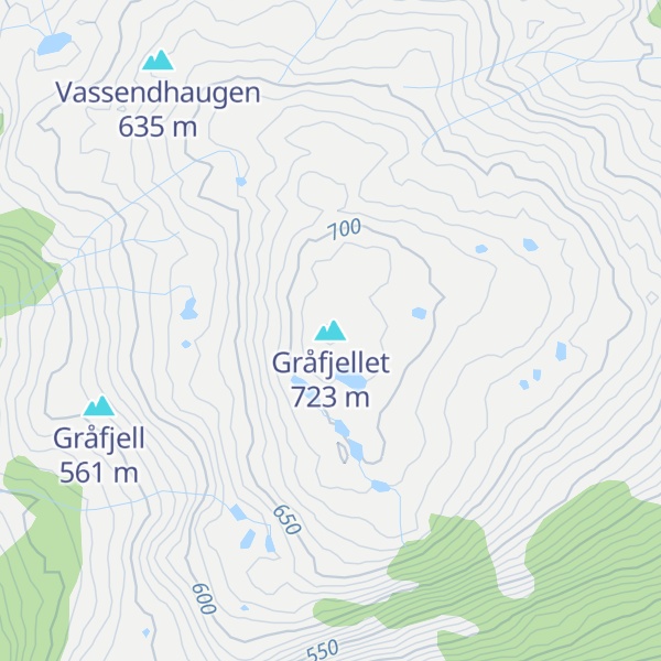 Map of Gråfjellet