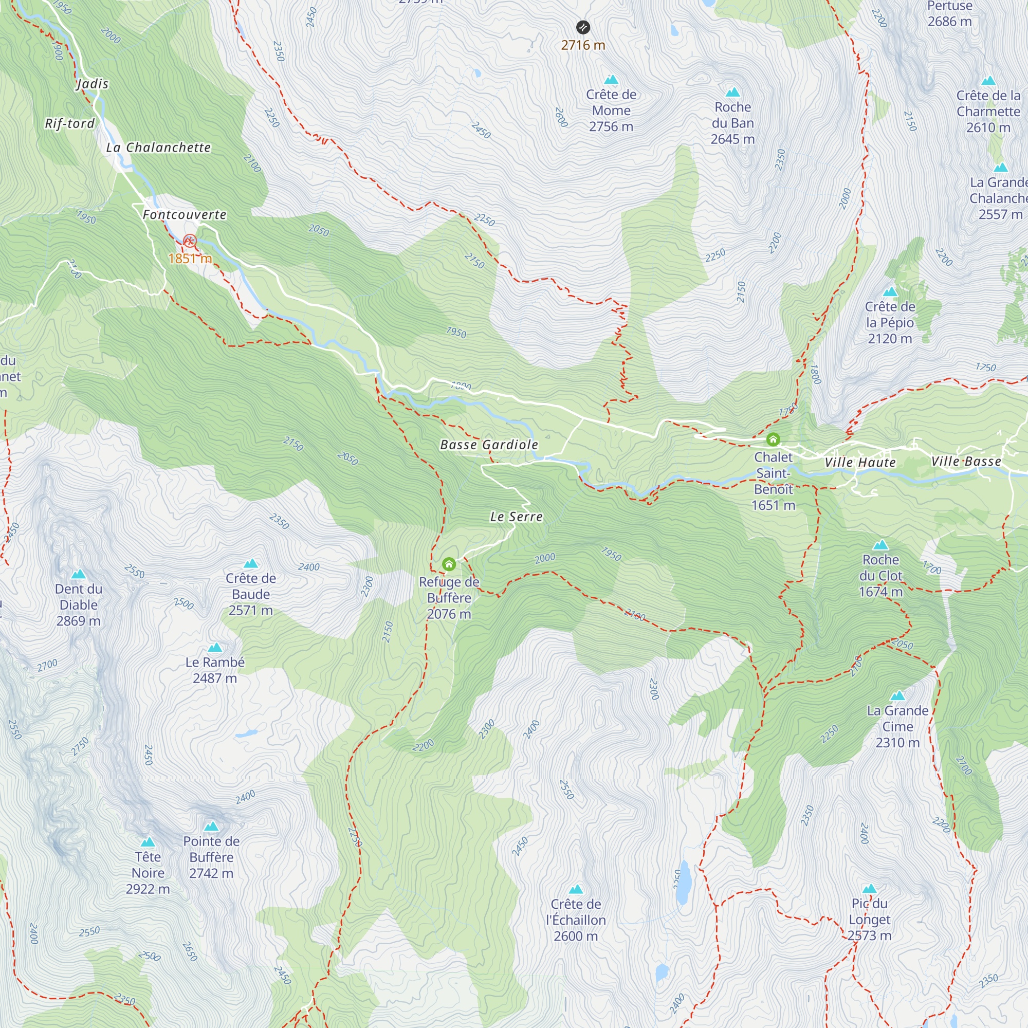 Le Serre map