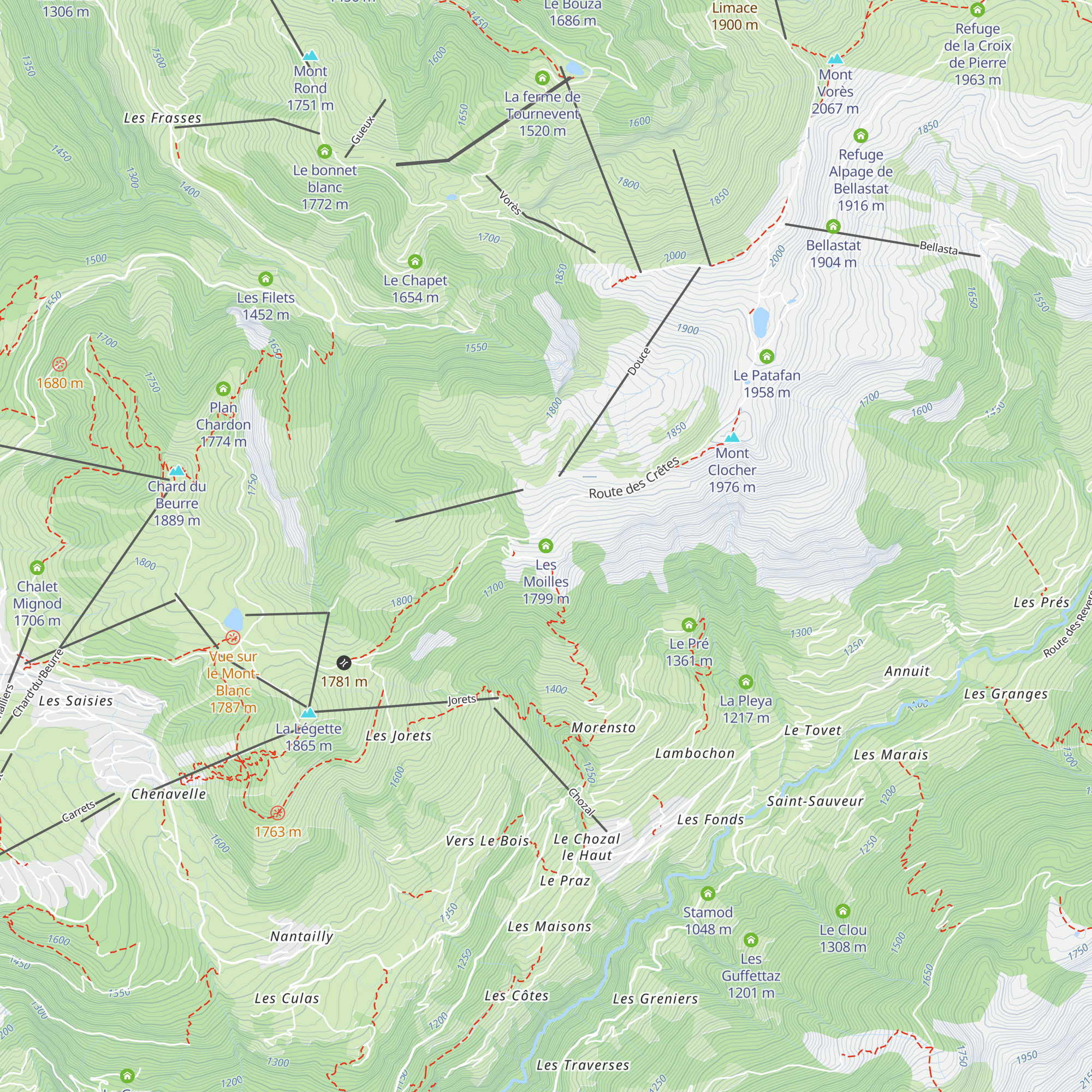 Les Moilles map