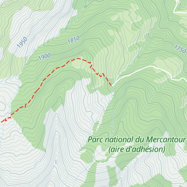 Map of Cabane de Pra Bertrand