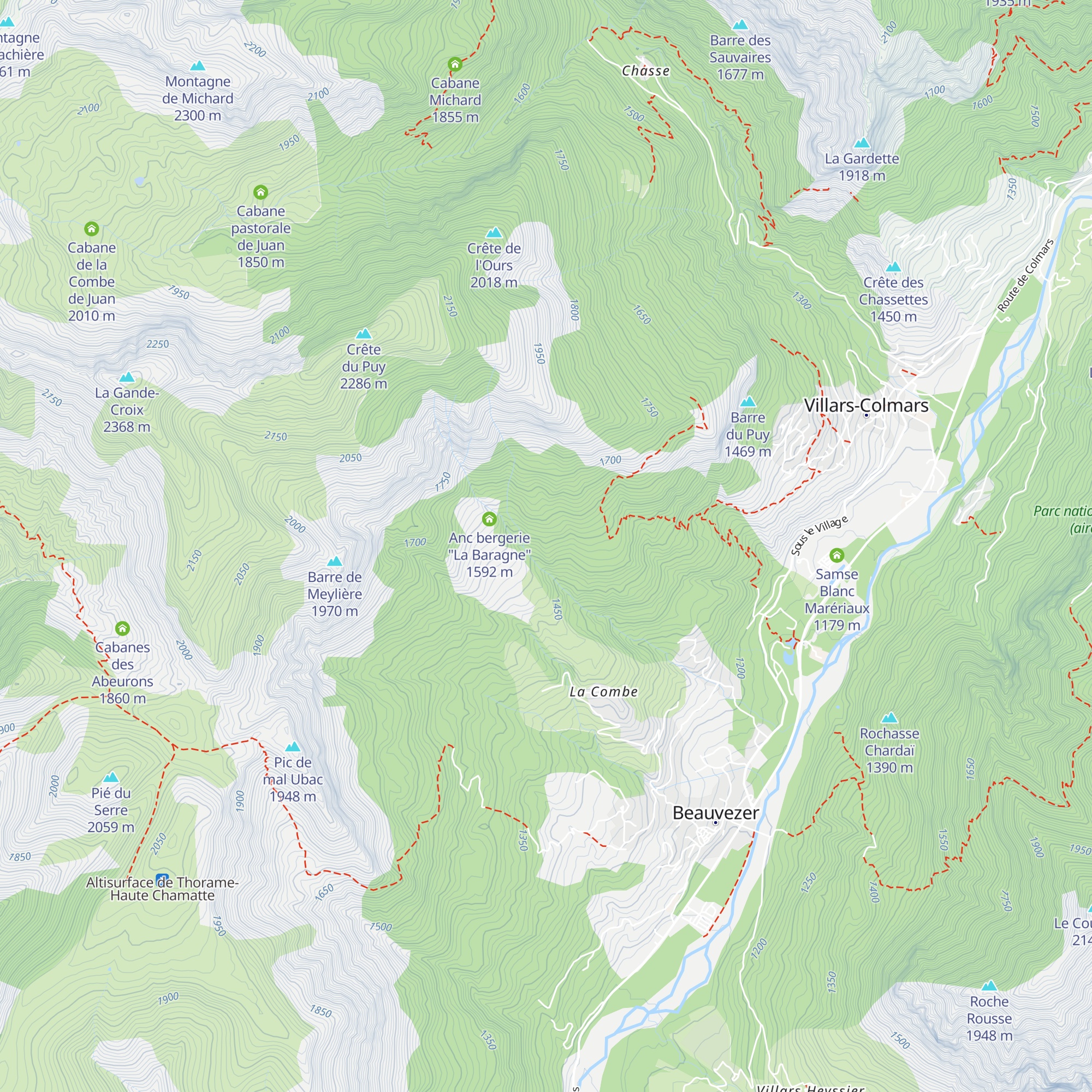 Aco de Gravier map