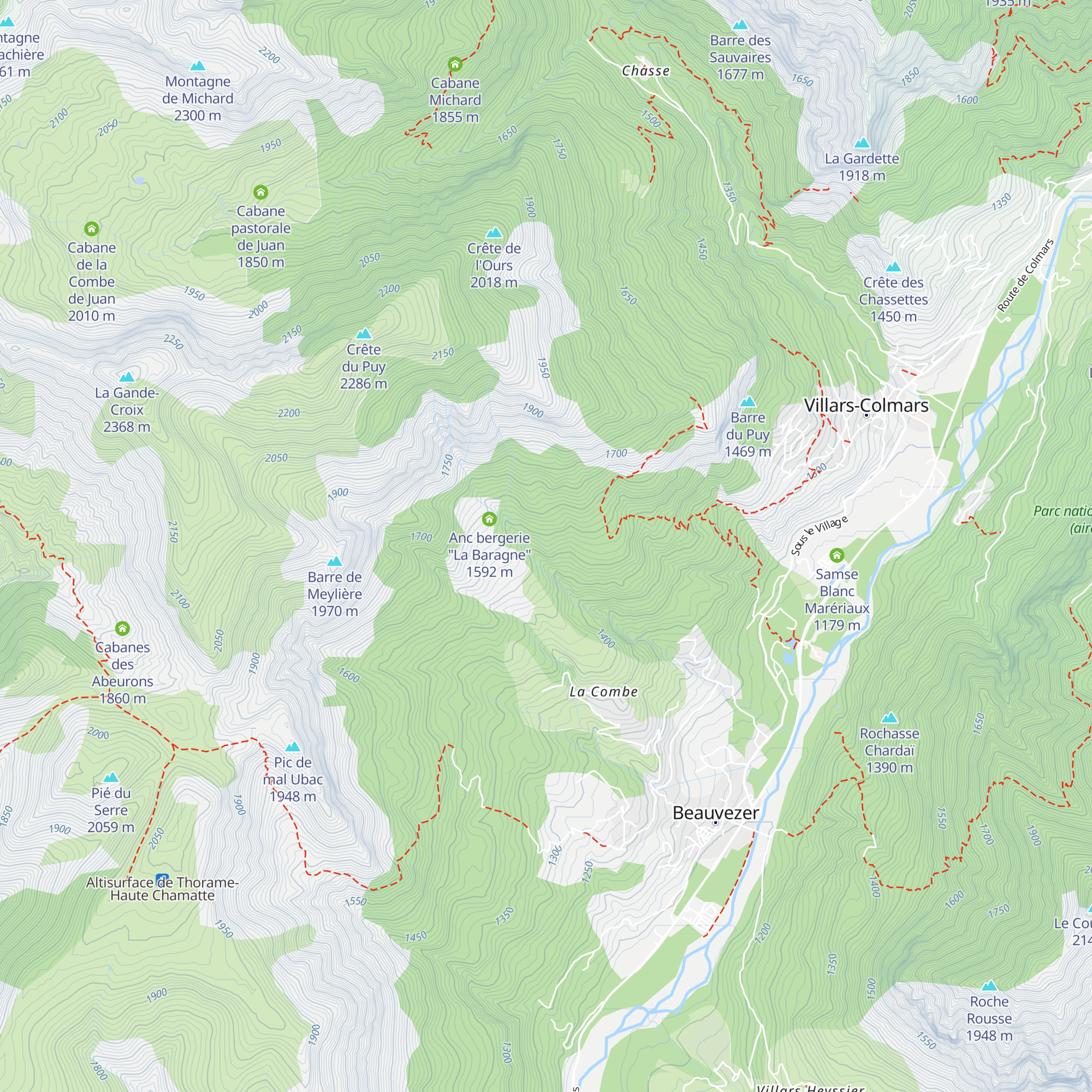 Aco de Gravier map