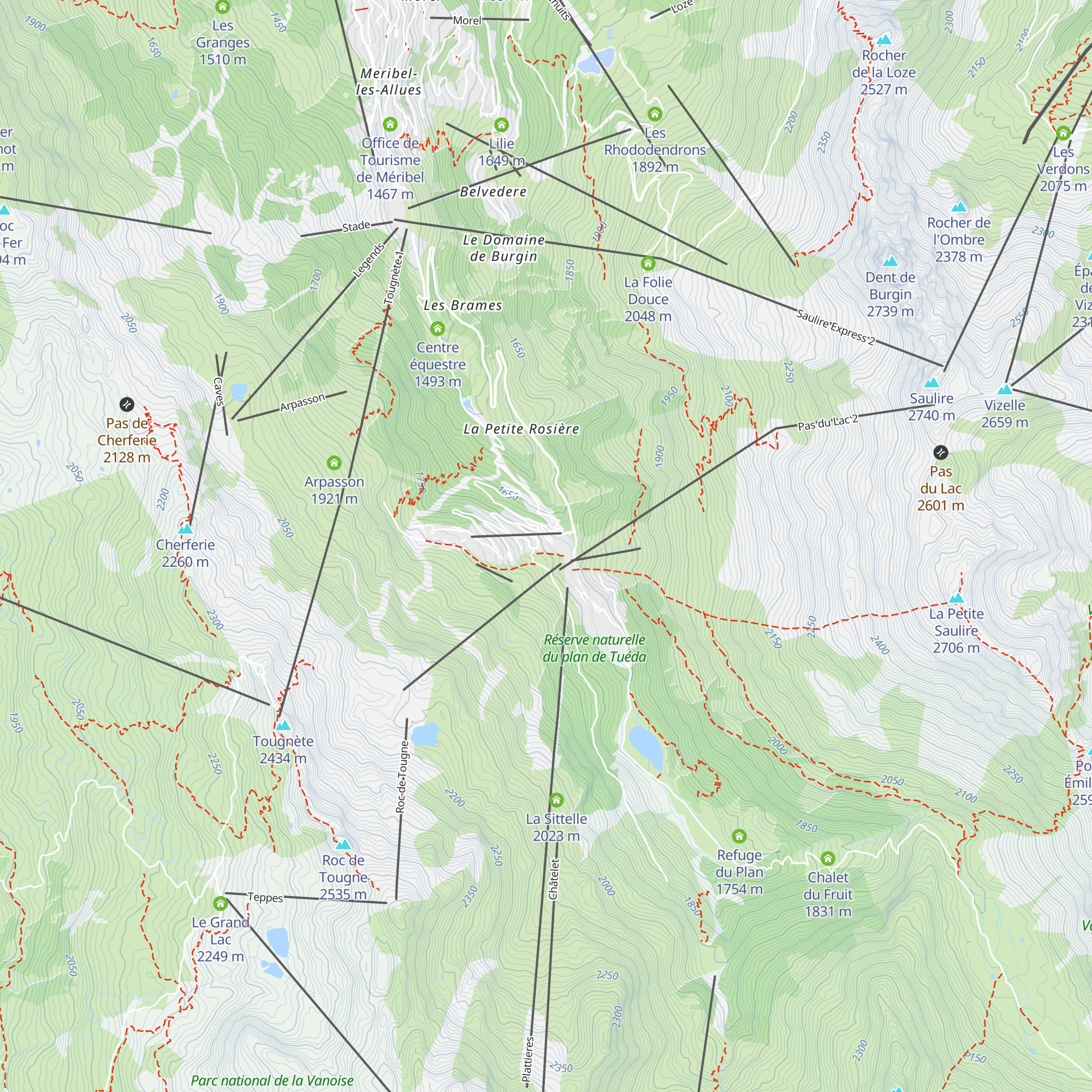 Les Rôtisseurs du Mottaret map