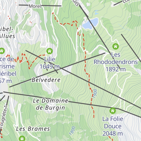Map of le Monchu Méribel