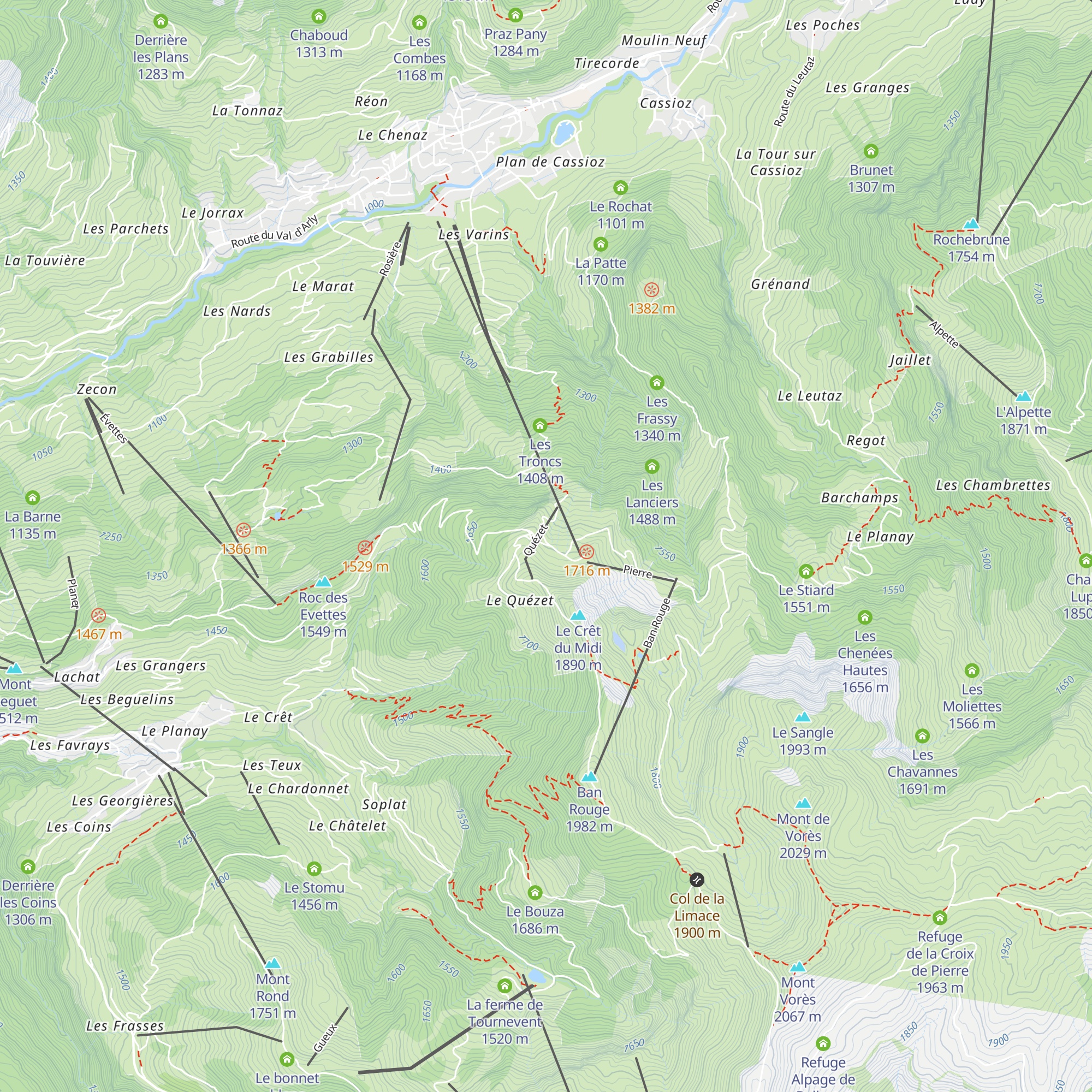 Le Petit Tétras map