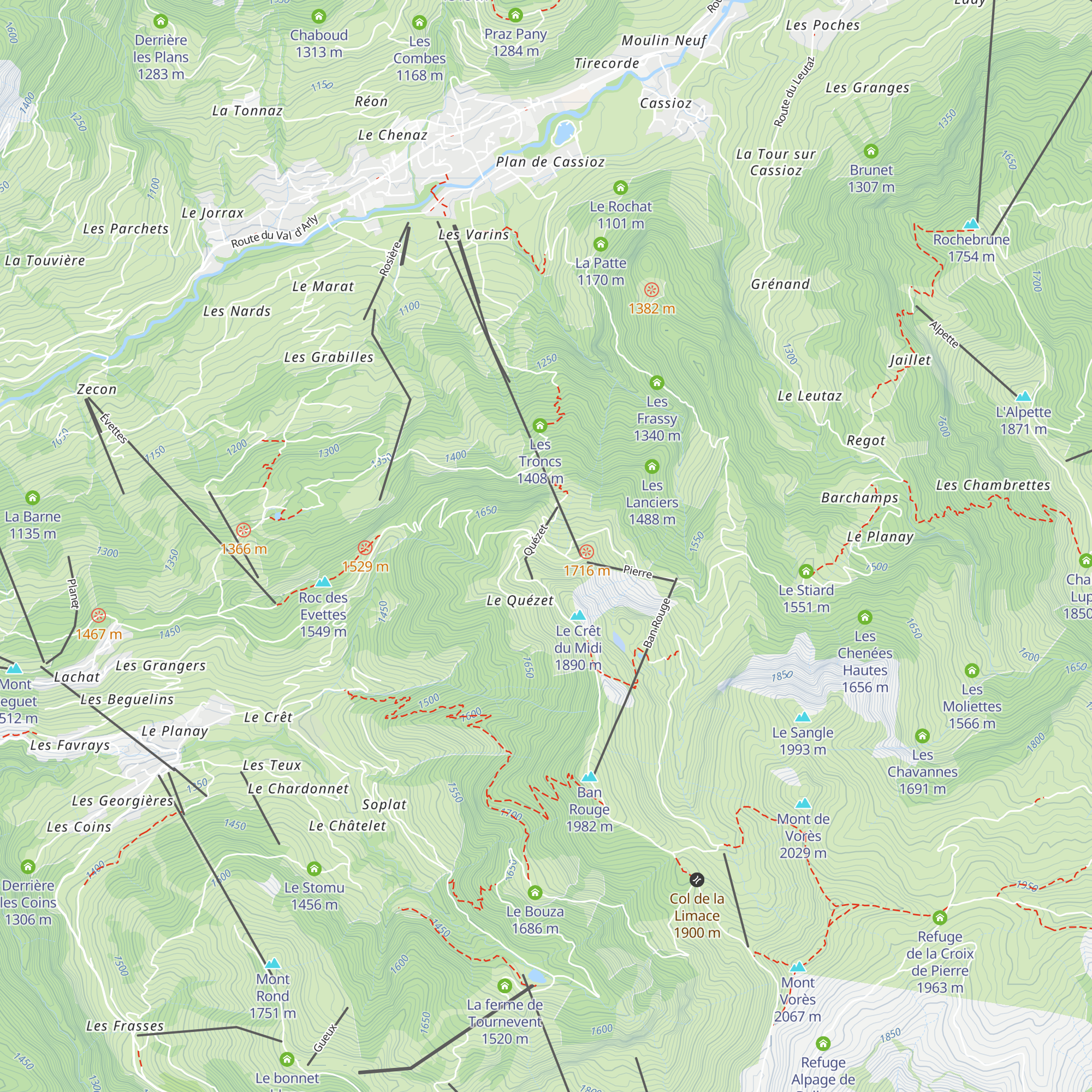 Le Petit Tétras map