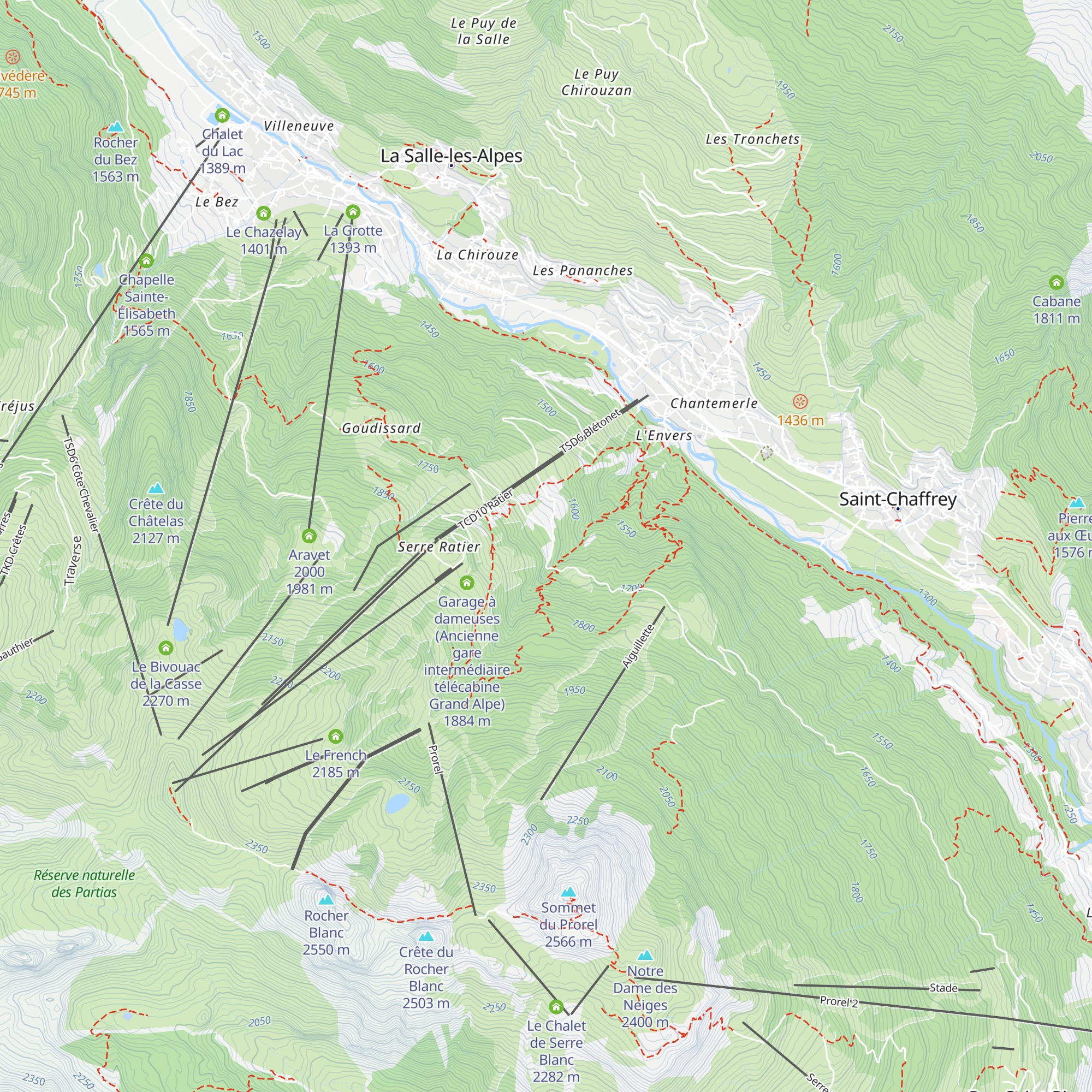 La Briance map