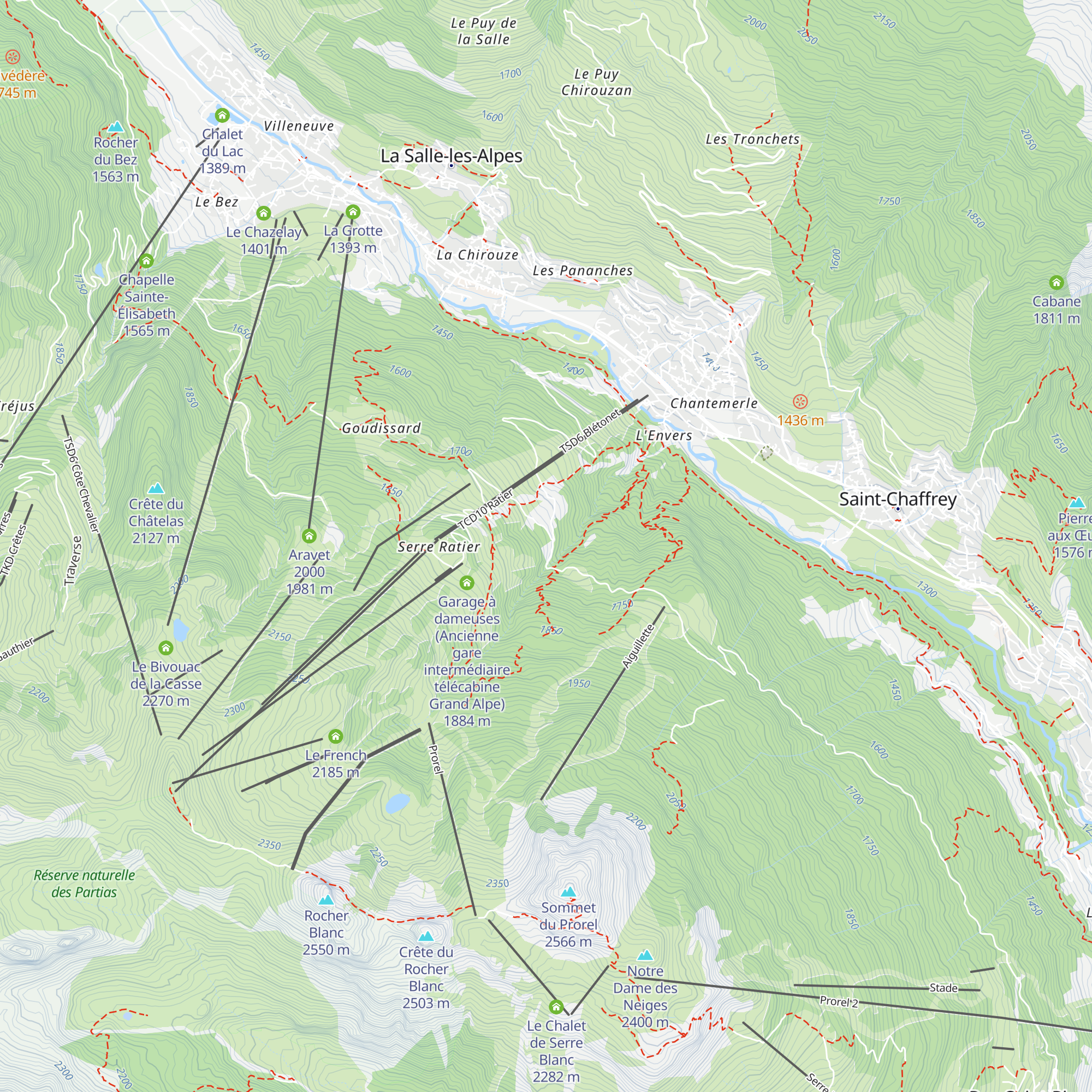 La Briance map