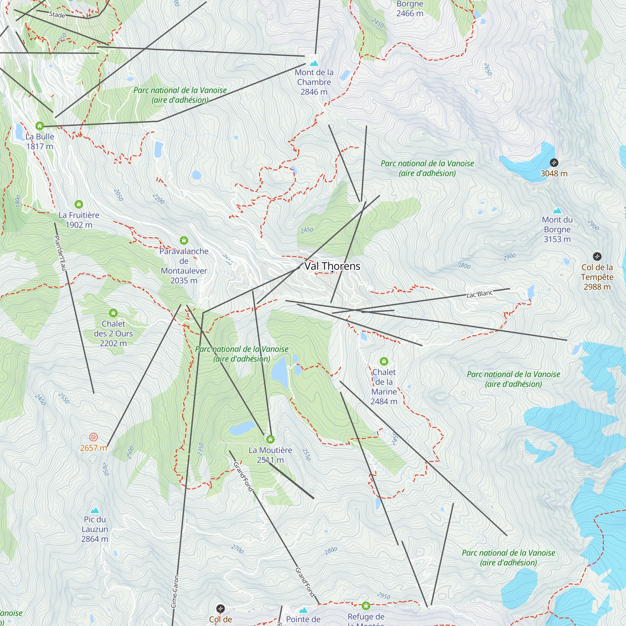 Sécurité des pistes map