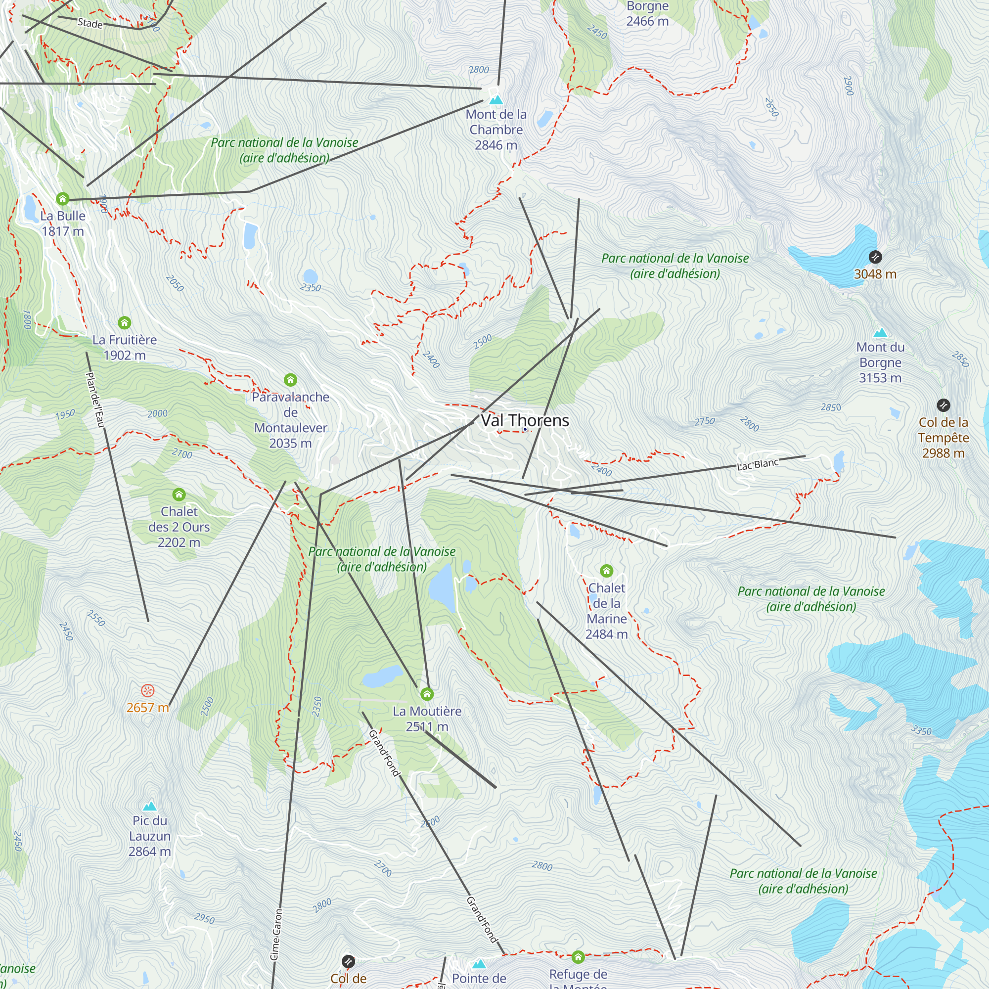 Sécurité des pistes map