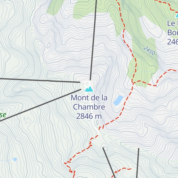 Map of Mont de la Chambre