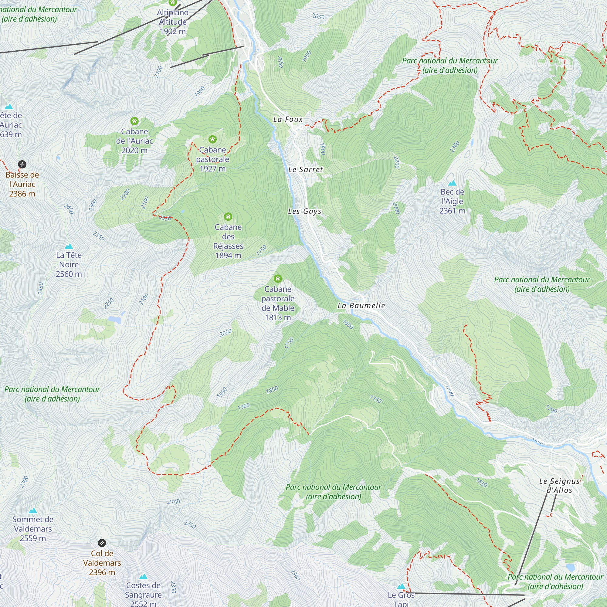 Le Collet map
