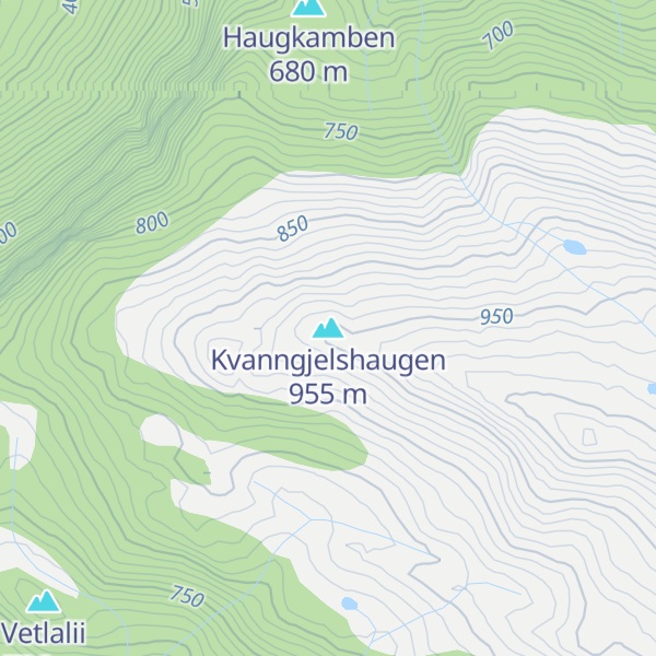 Map of Kvanngjelshaugen