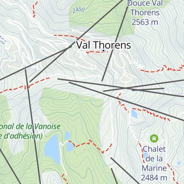 Map of Départ - Arrivée Cosmojet