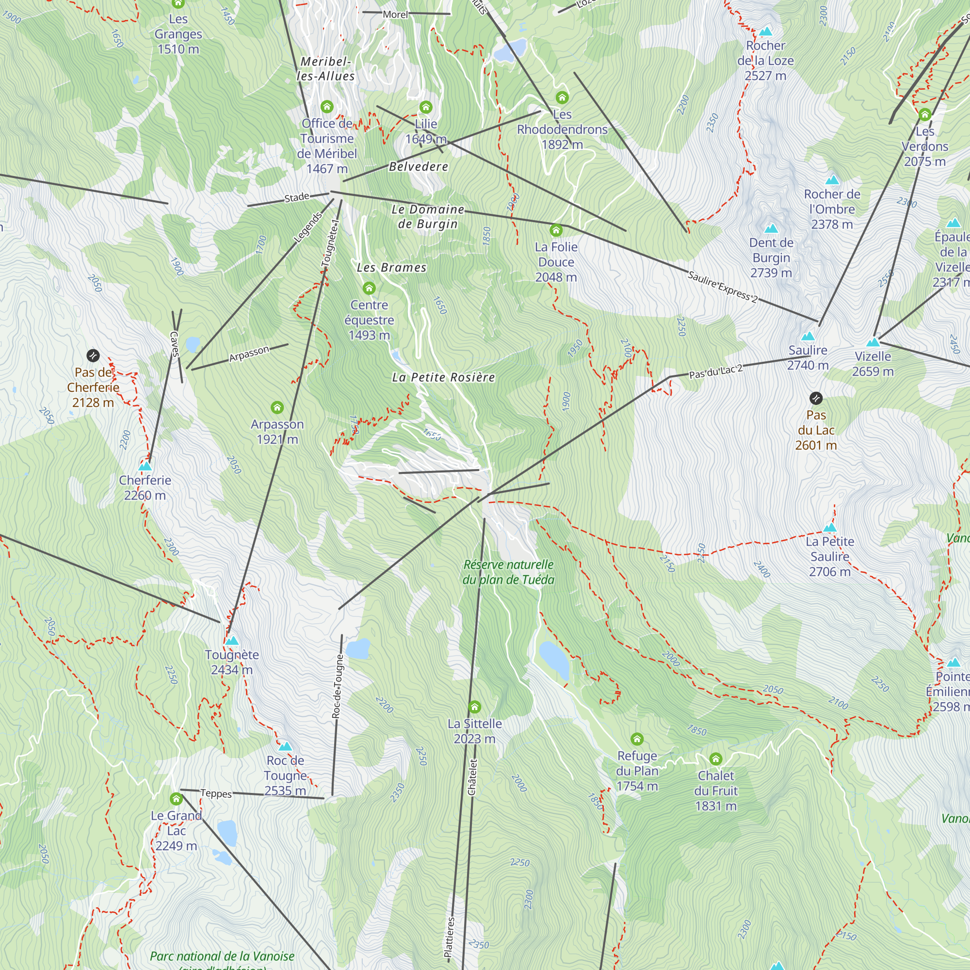 Pizzeria du Mottaret map