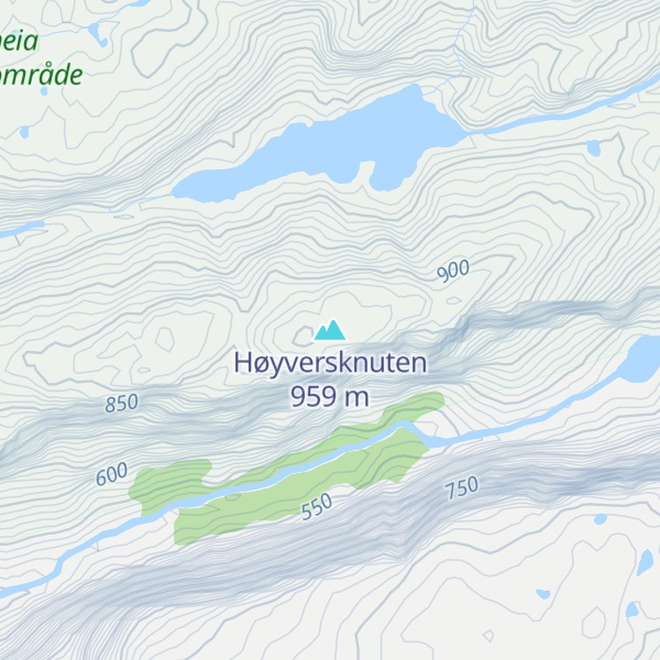 Map of Høyversknuten