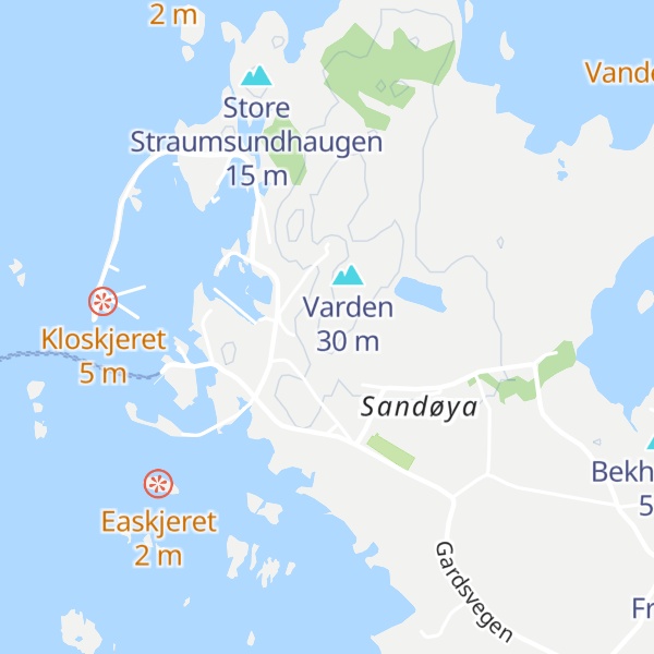 Map of Bustihaugen