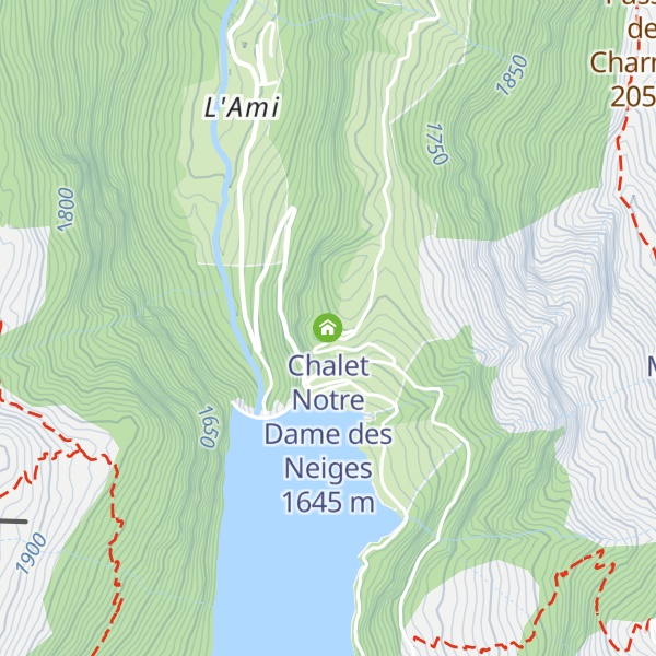 Map of Chalet Notre Dame des Neiges