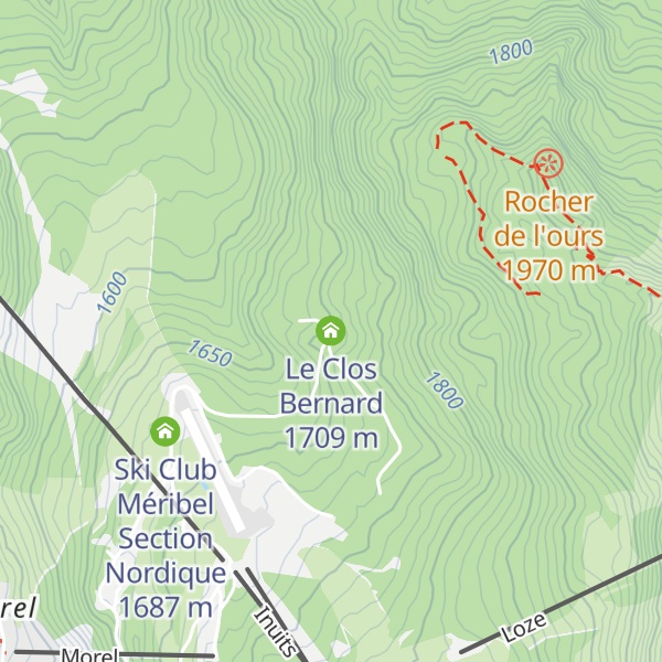 Map of Le Clos Bernard