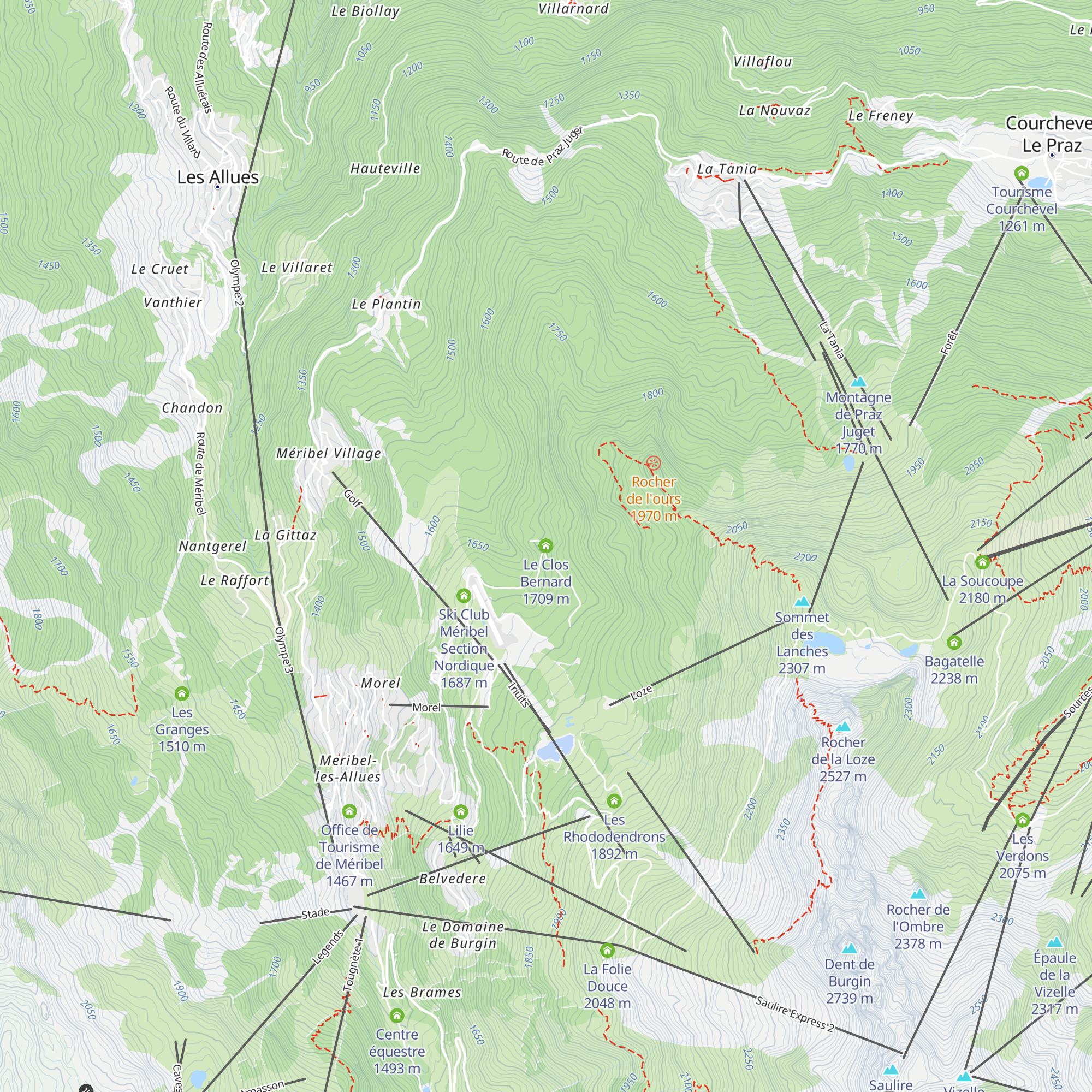 Le Clos Bernard map