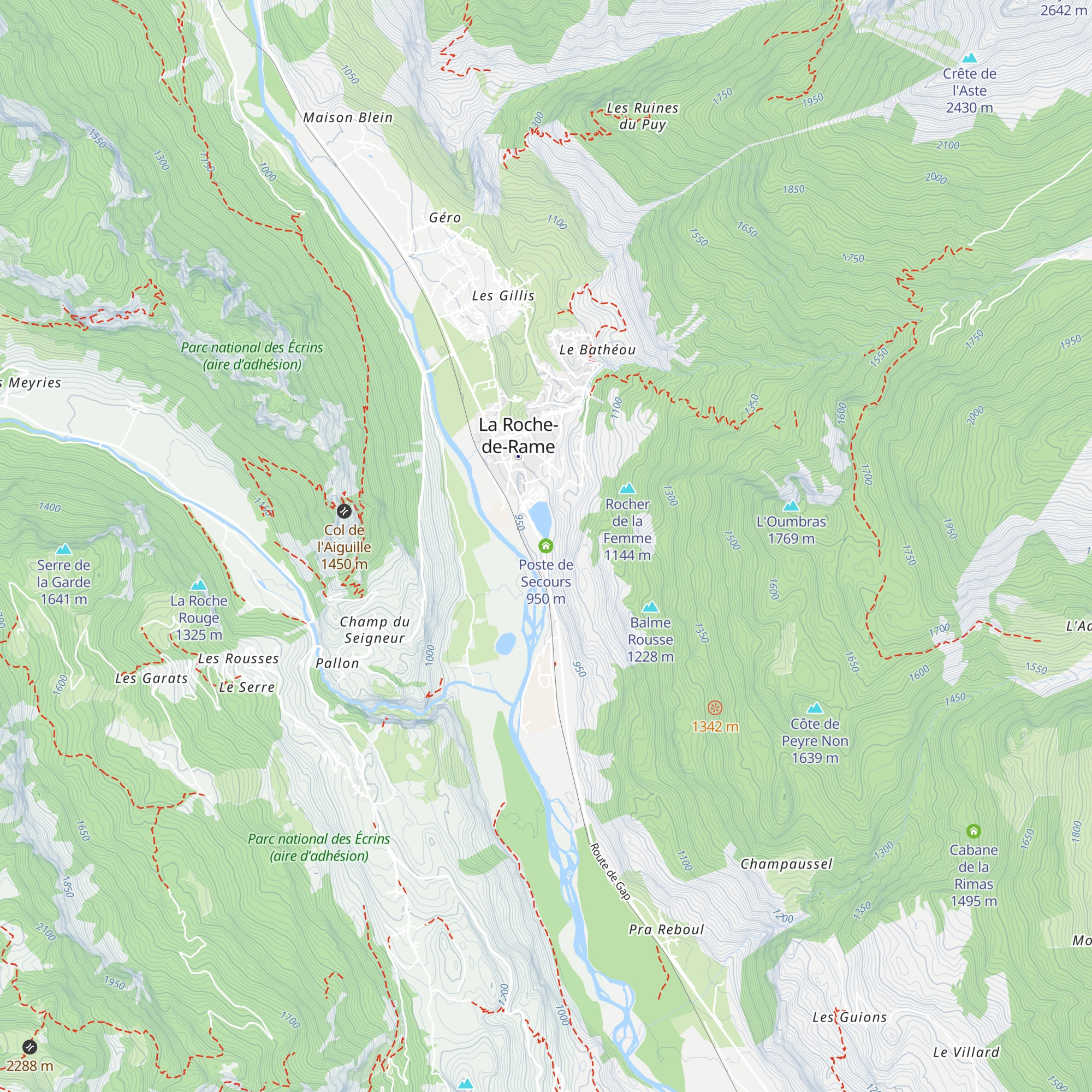 Poste de Secours map