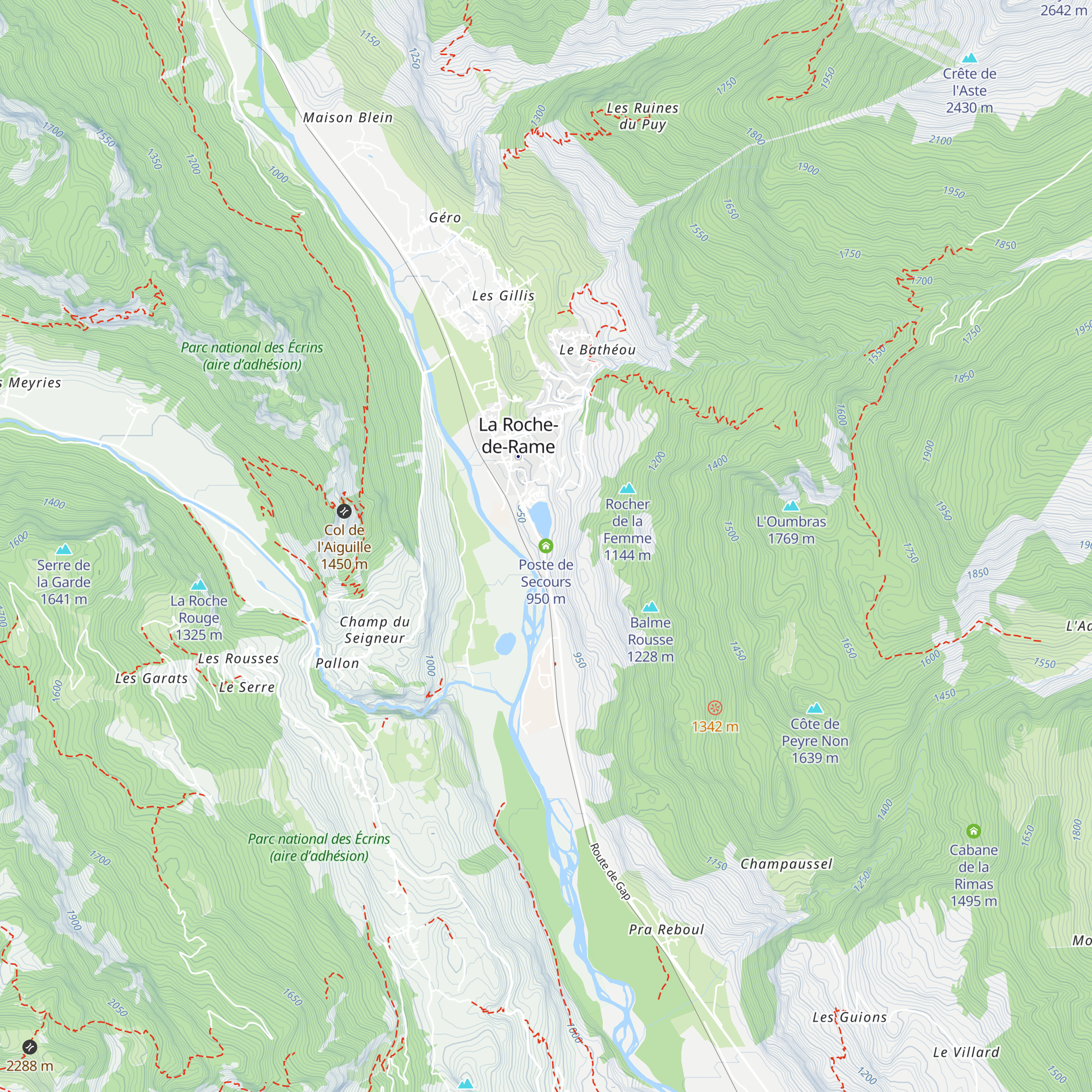 Poste de Secours map